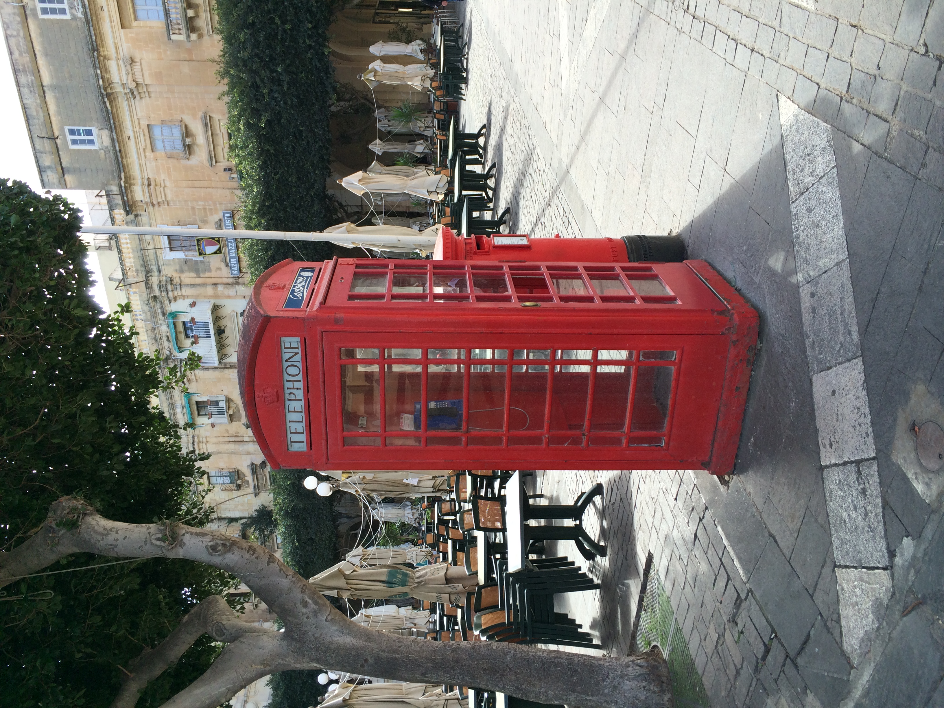 Red telephone box in Malta