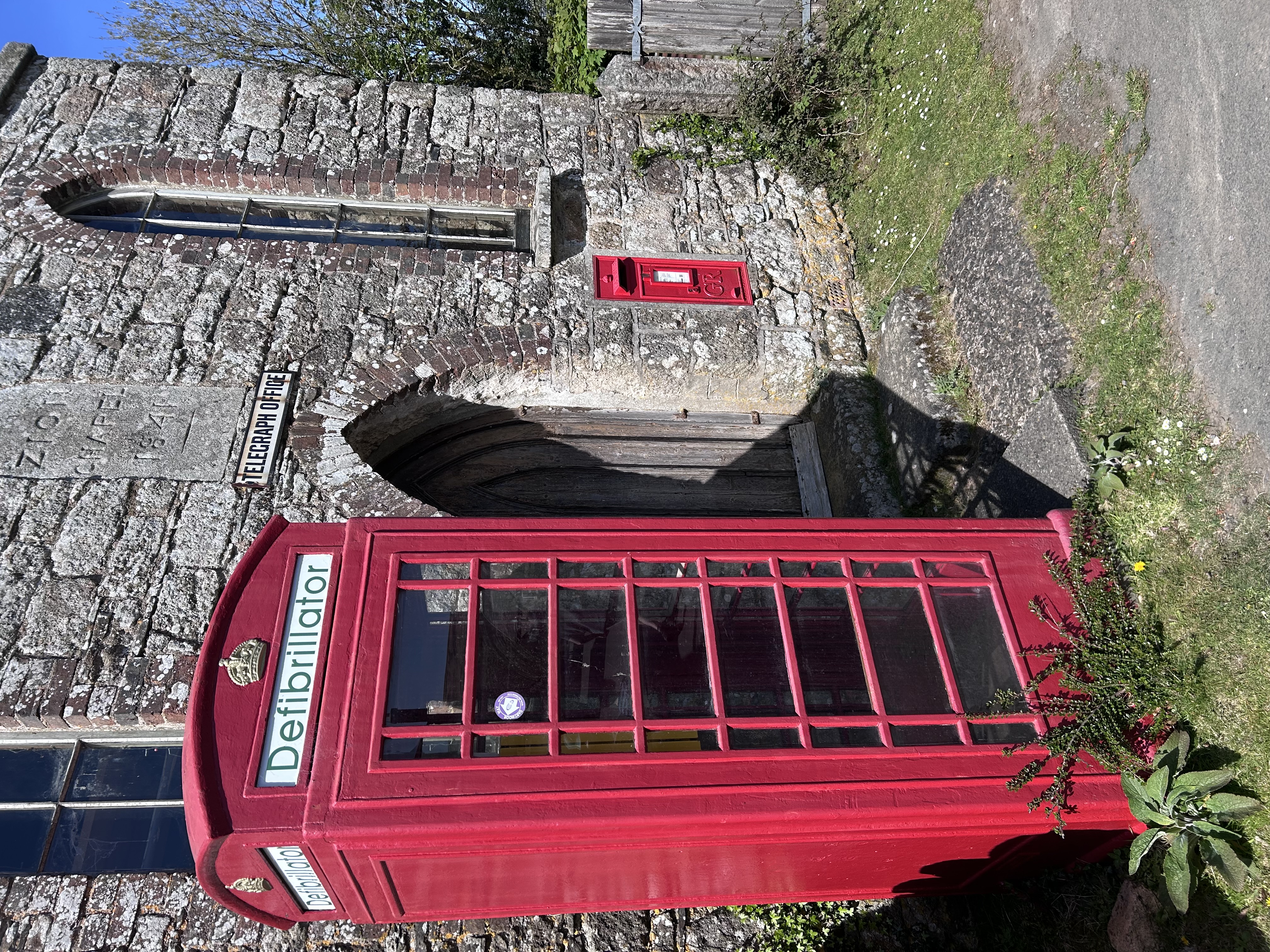 Red telephone box in Devon