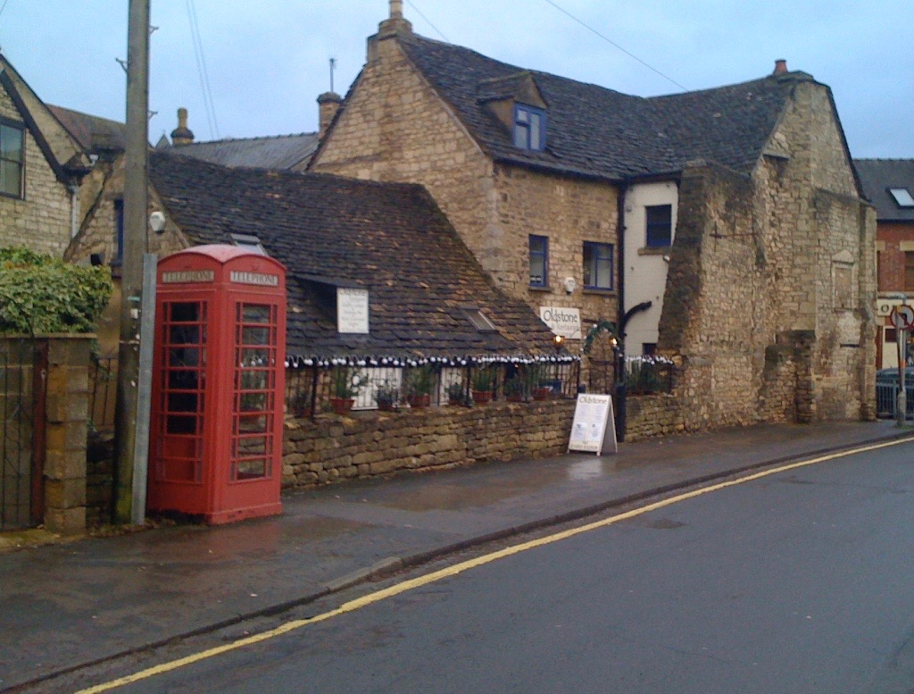 Red telephone box in Nailsworth, Gloucestershire