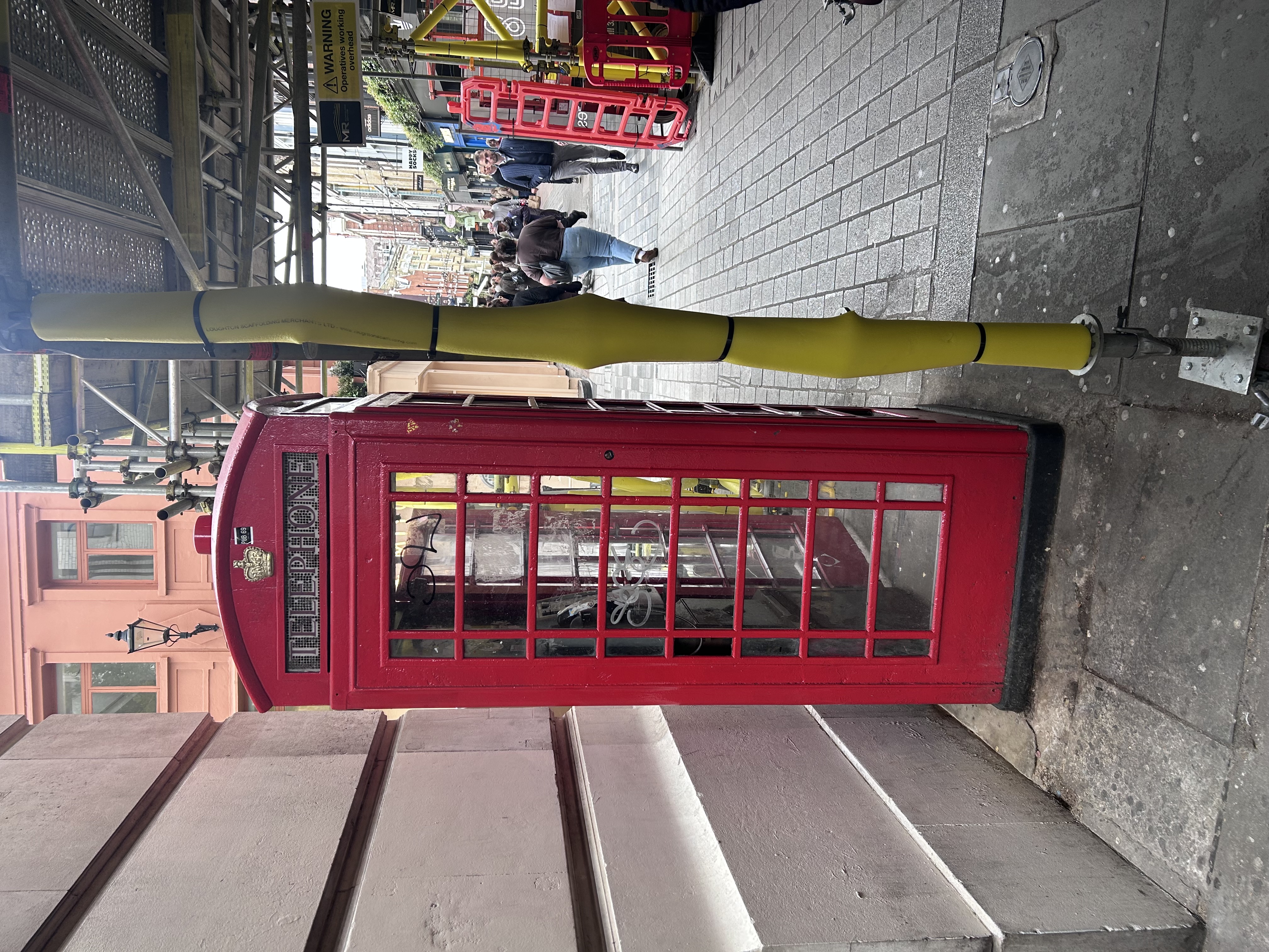 Red telephone box in Foubert’S Place, London