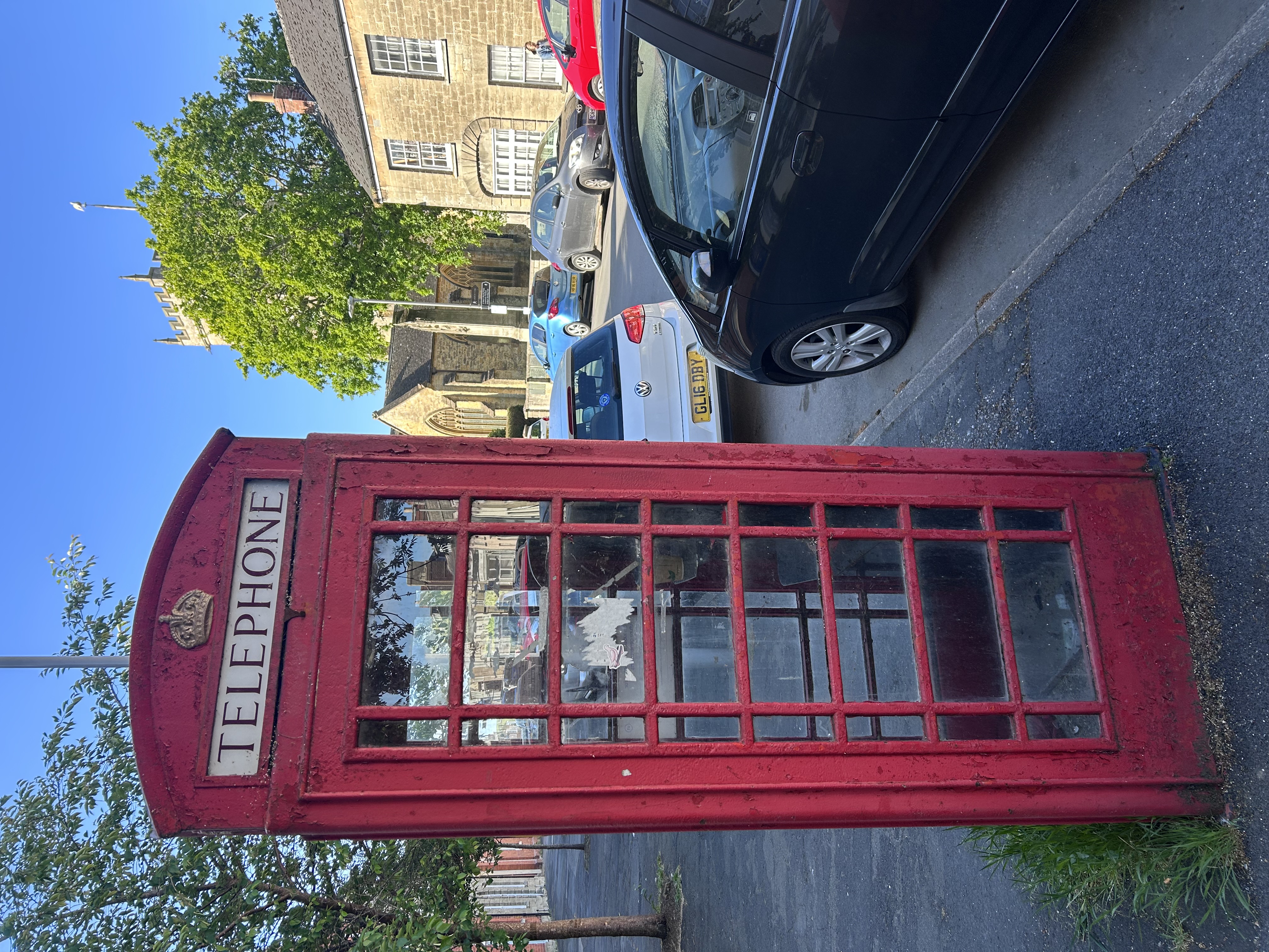 Red telephone box in Bridport, Dorset