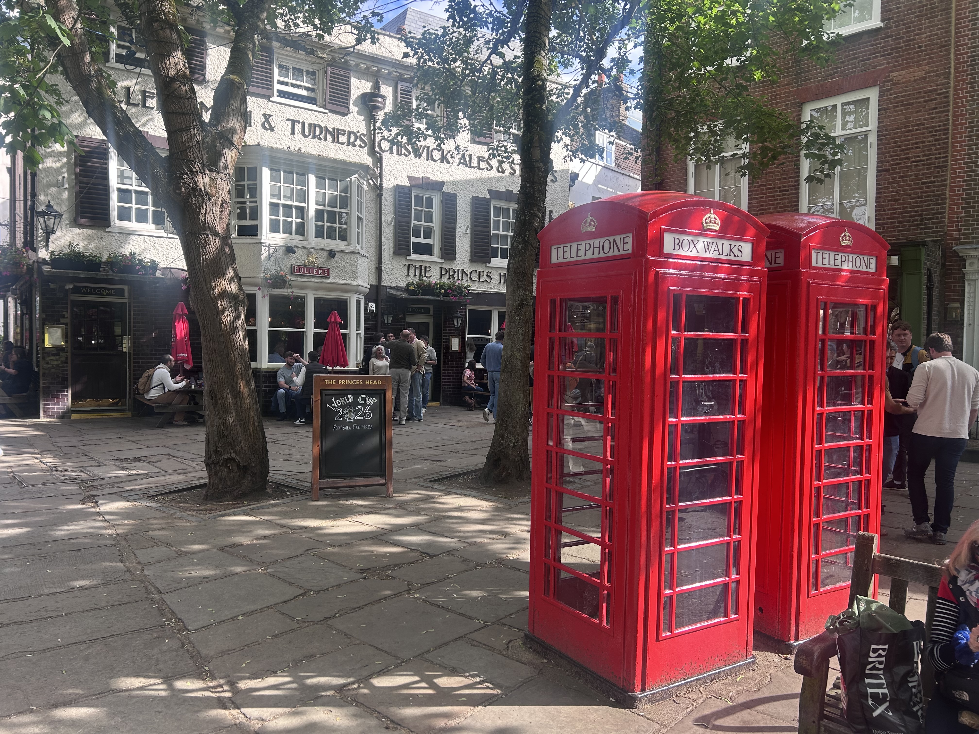 Red telephone box in Richmond, London