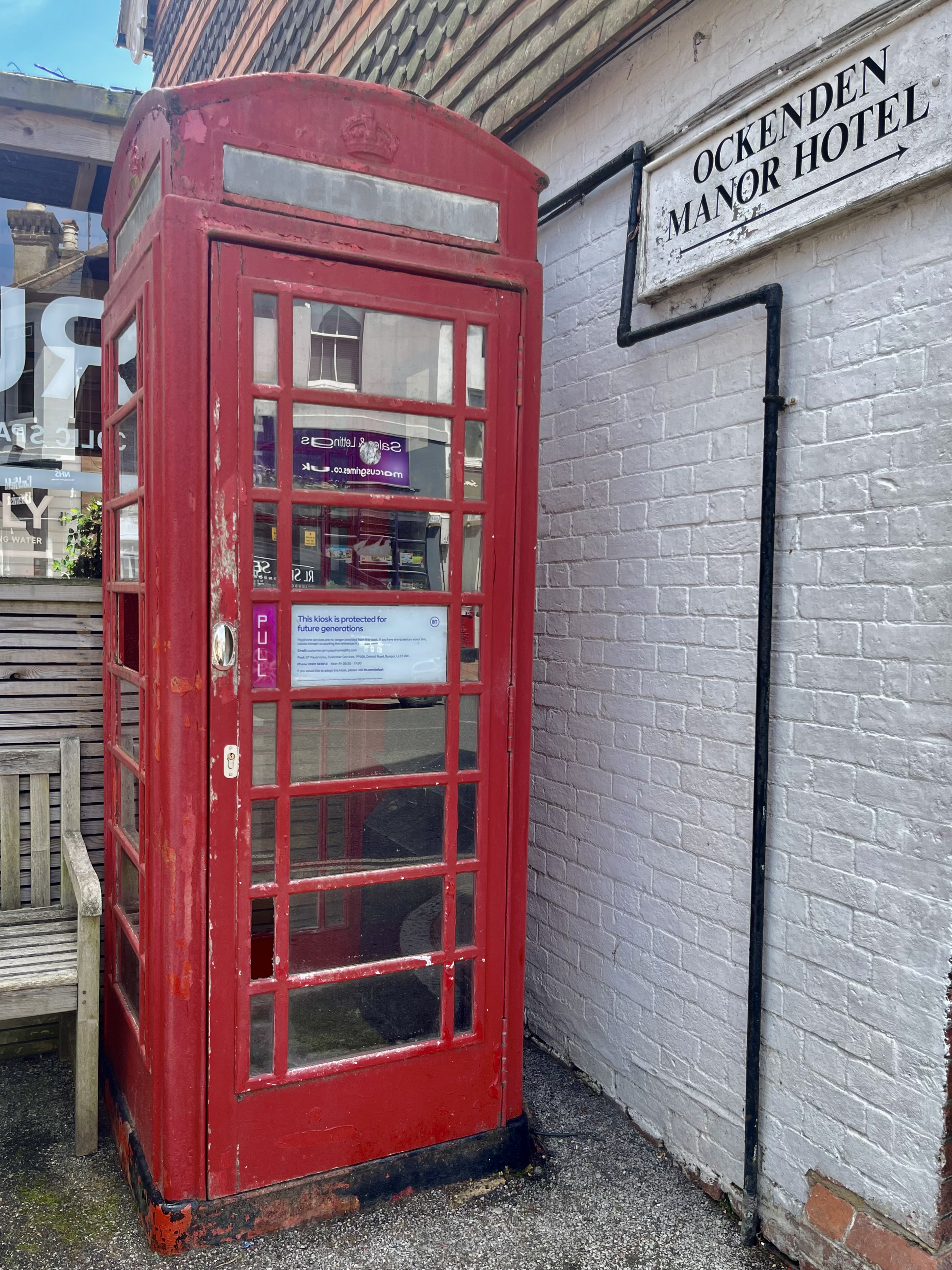 Red telephone box in Cuckfield, Sussex
