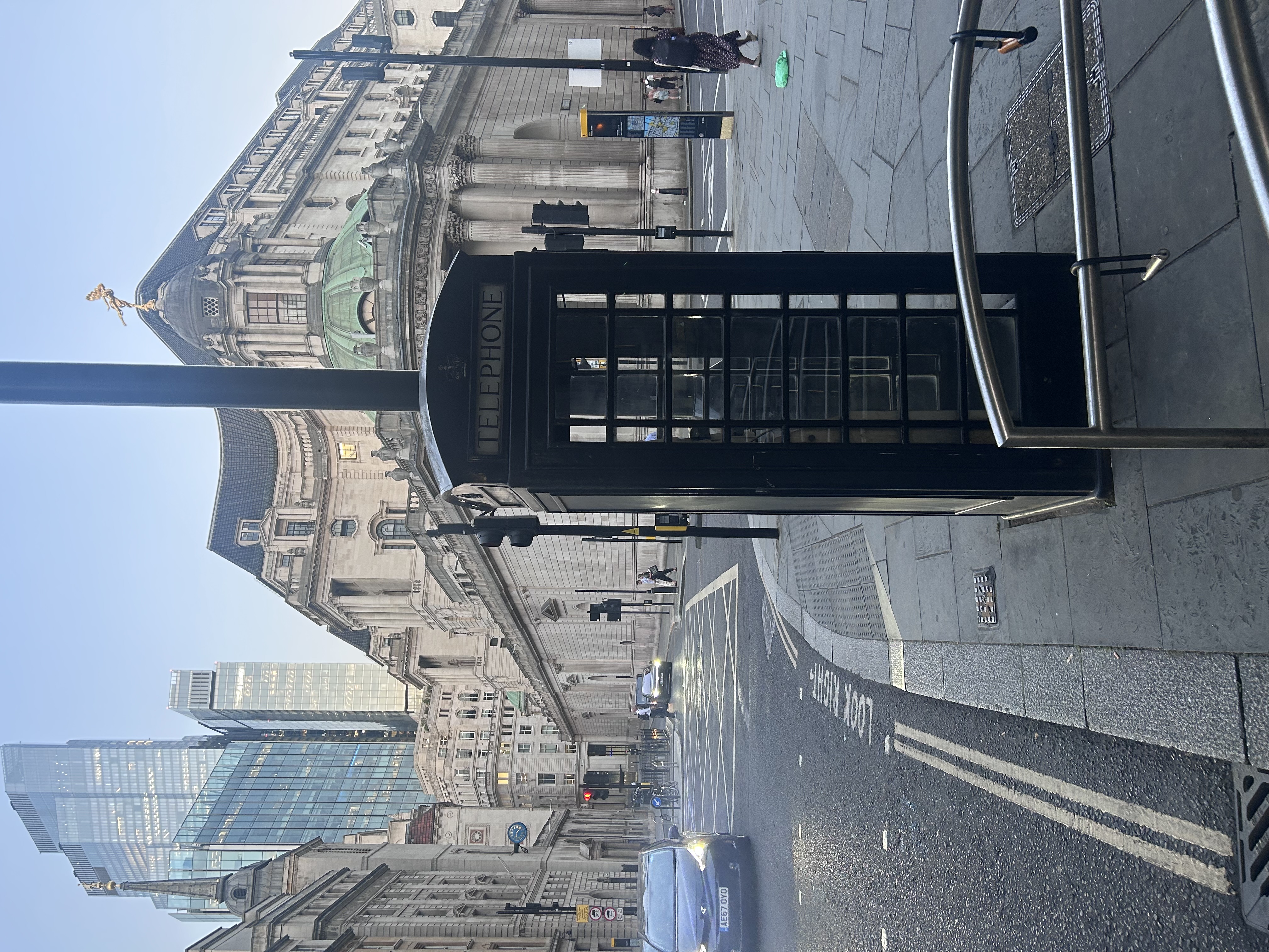 Red telephone box in City Of London, London