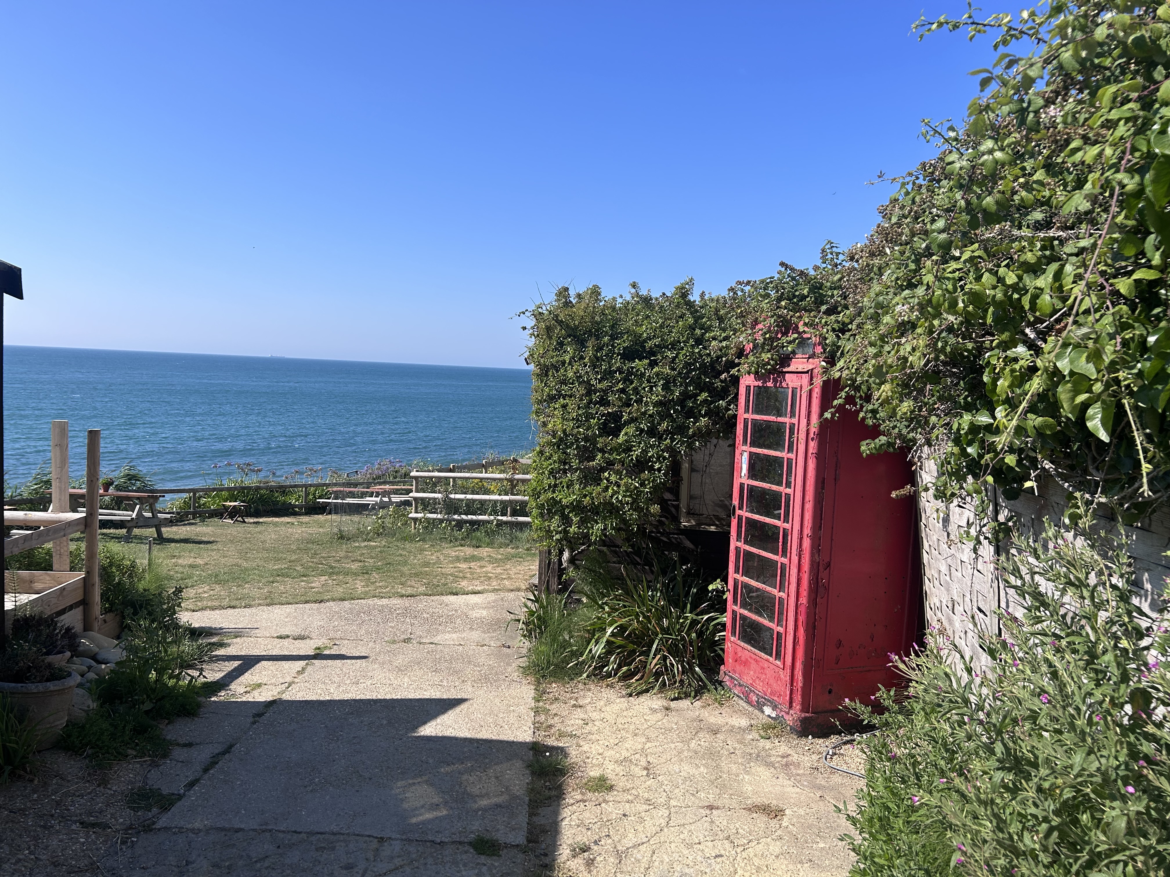 Red telephone box in Niton Undercliff, Isle Of Wight