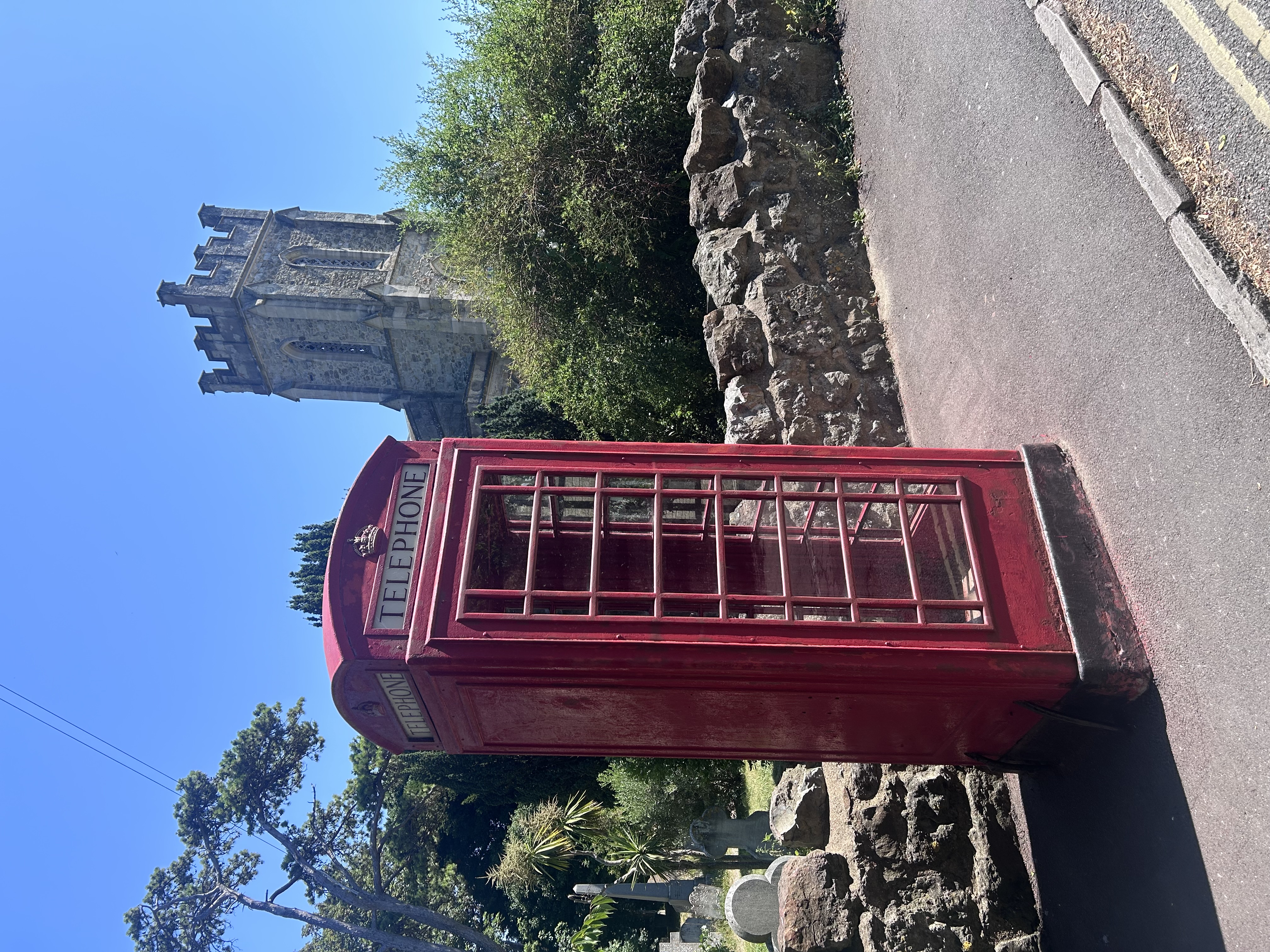 Red telephone box in Ventnor, Isle Of Wight