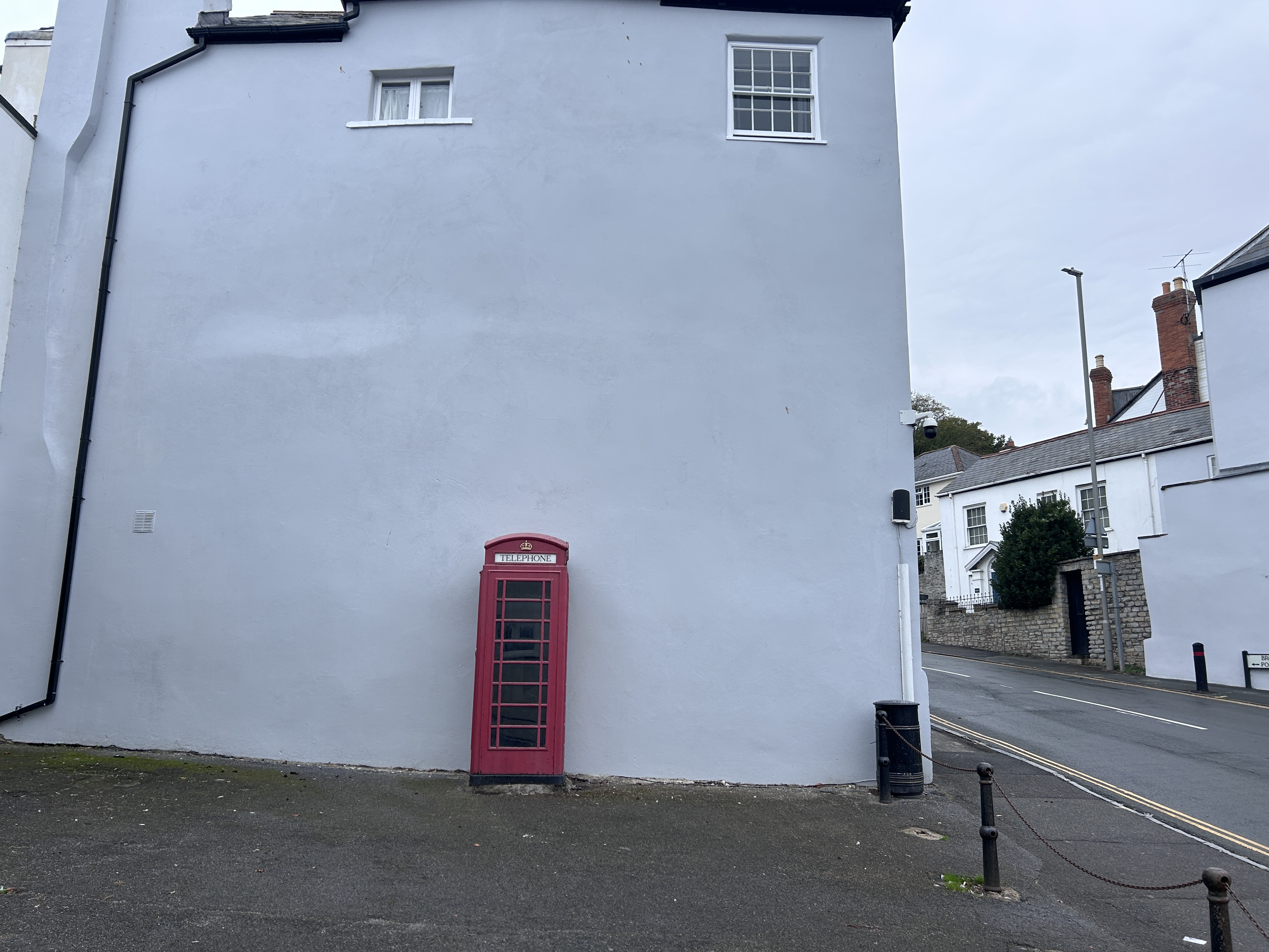 Red telephone box in Lyme Regis, Dorset