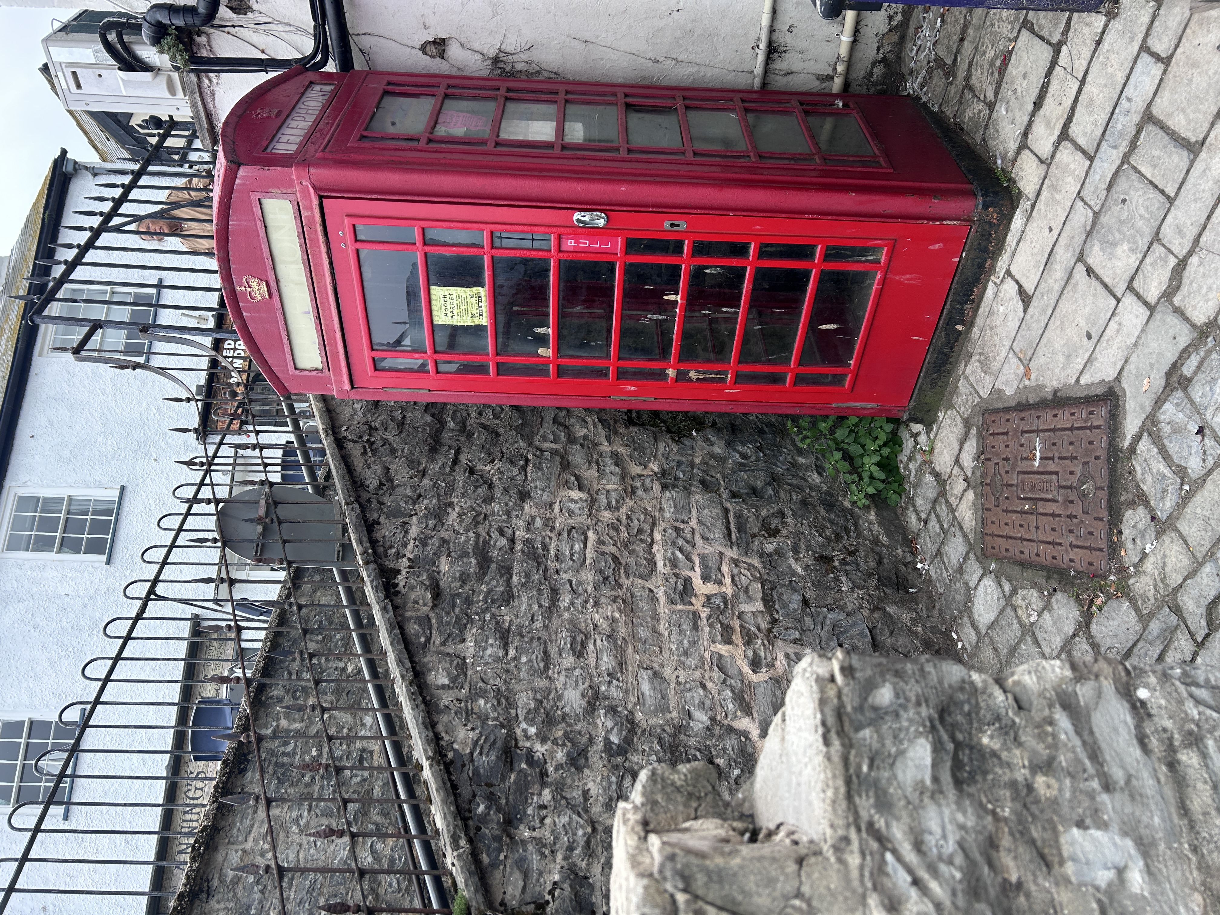 Red telephone box in Lyme Regis, Dorset